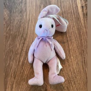 EASTER 3 FOR $21: Authentic TY Basket Beanie Floppity the Bunny, NWT.